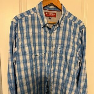 Simms Pearl Snap Fishing Shirt